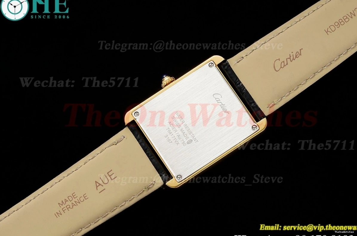 White LE YG 27.4mm AF Quartz Dia Dial Tank Solo 0203